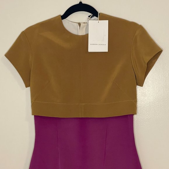 Barbara Casasola Three Tone Multi Level Dress - Picture 2 of 12